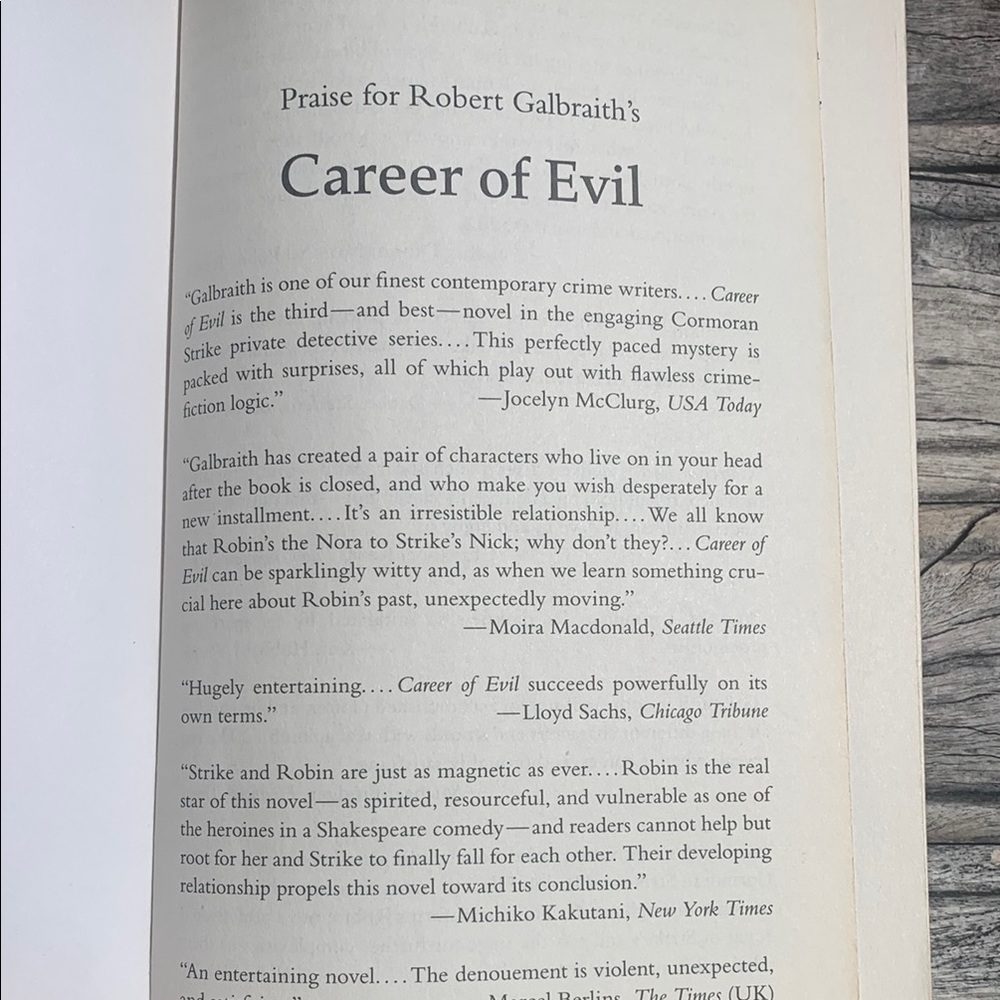 Career of Evil by Robert Galbraith (AKA JK Rowling) Paperback Book- Thriller! - Picture 7 of 8